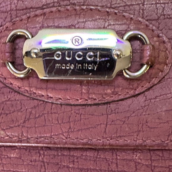 Gucci Horse Bit Portemonnaie Coral Leather Wallet. - Picture 2 of 13